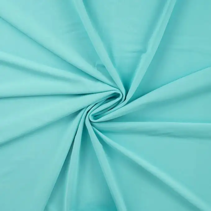 Tessuto costume da bagno unito resistente UV e cloro blu turchese