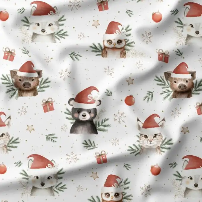 Tessuto Woodland Christmas – Certificato Oeko-Tex®