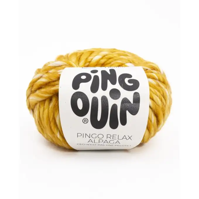 Pelote di filato per maglieria Pingouin Pingo Relax giallo