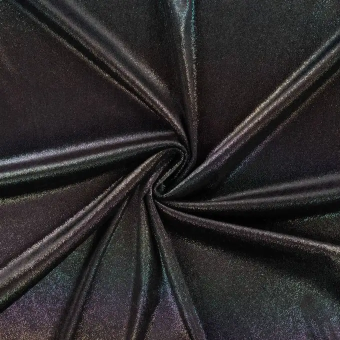 Maglia jersey poliestere sfumato iridescente multicolore