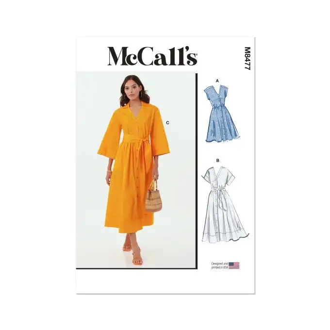 Modello Mc Call's M8477K5 Camicia abito dalla 36 alla 44