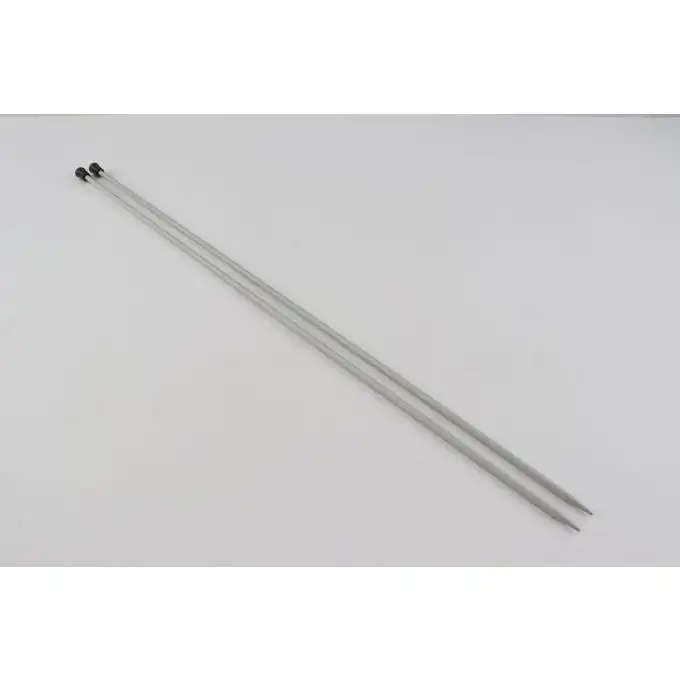 Aghi da maglia estremità unica basix alluminio grigio 40 cm x 3.50 mm - Knit Pro