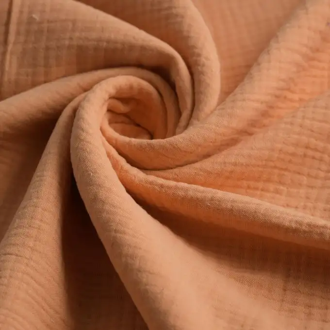 Tessuto doppio garza Gaby albicocca