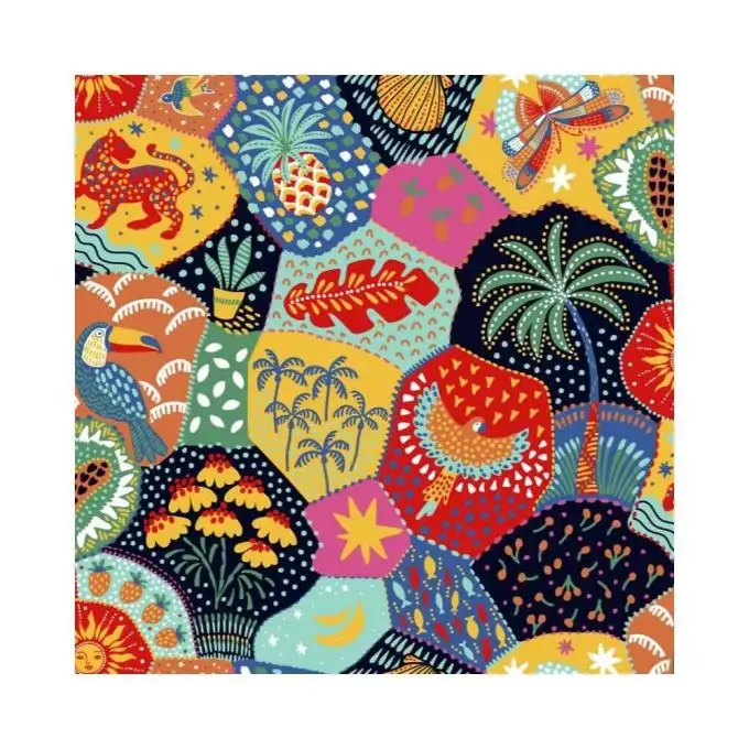 Tessuto cotone esotico Janeiro