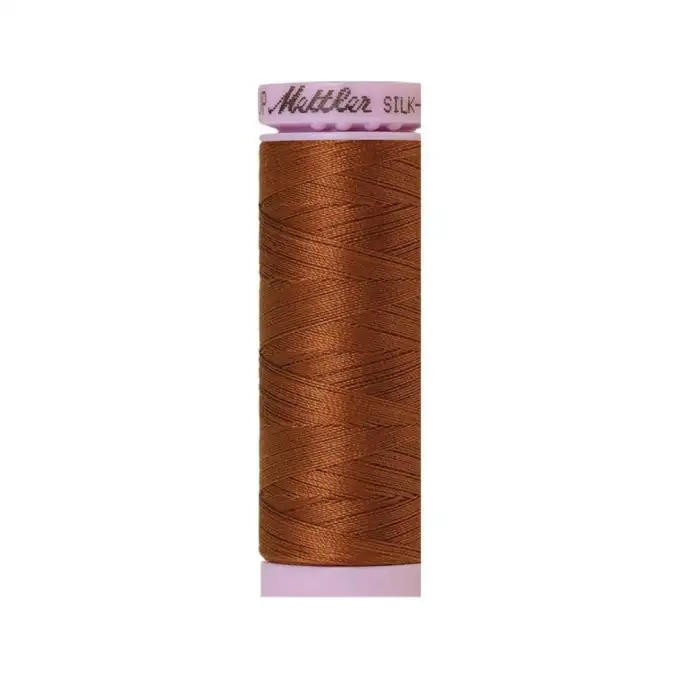 Bobina di filo mettler silk finish cotone 150m nocciola col. 0262