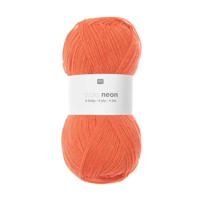 Gomitolo di lana per calzini Socks Neon 4 Fili - 100GR - Rico Design