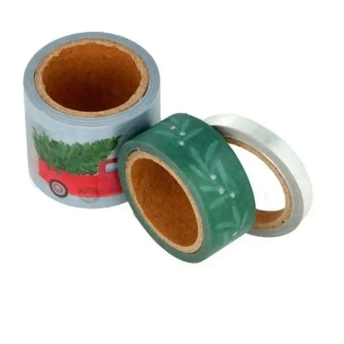 Nastro adesivo natalizio argento x3