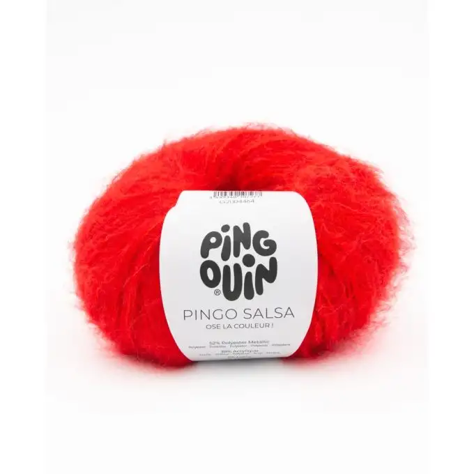 Gomitolo di filato per maglieria Salsa rosso brillante - Pingouin