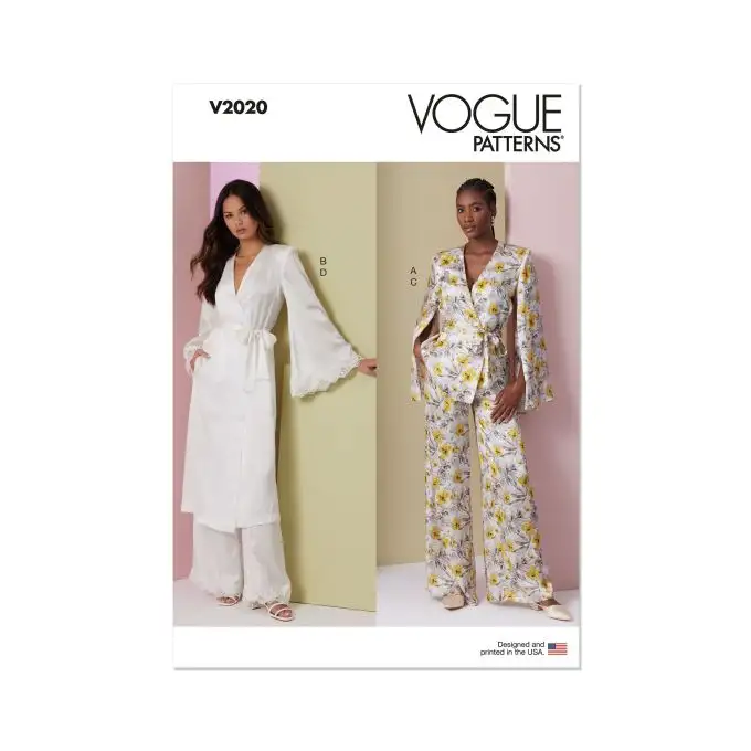 Modello Vogue V2020Y5 Donna Abbigliamento notte 46 a 54