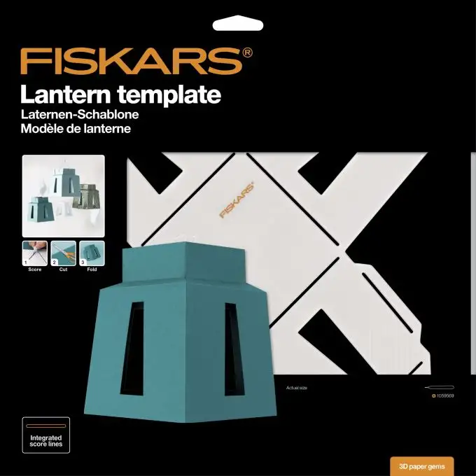 Modello di creazione forma 3D carta lanterna - Fiskars