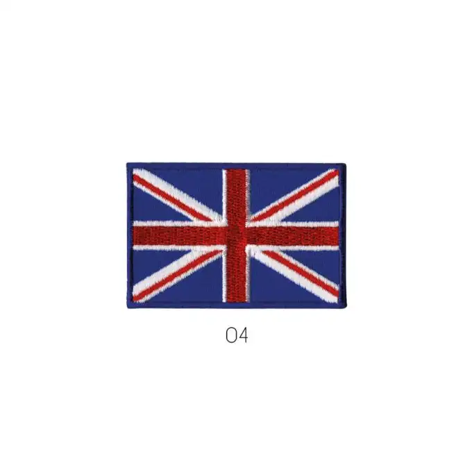 Patch Termoadesivo Bandiera Ricamata – Inghilterra – 6,5 x 4,3 cm – Mediac