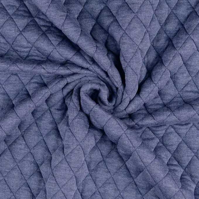 Maglia jersey trapuntata blu