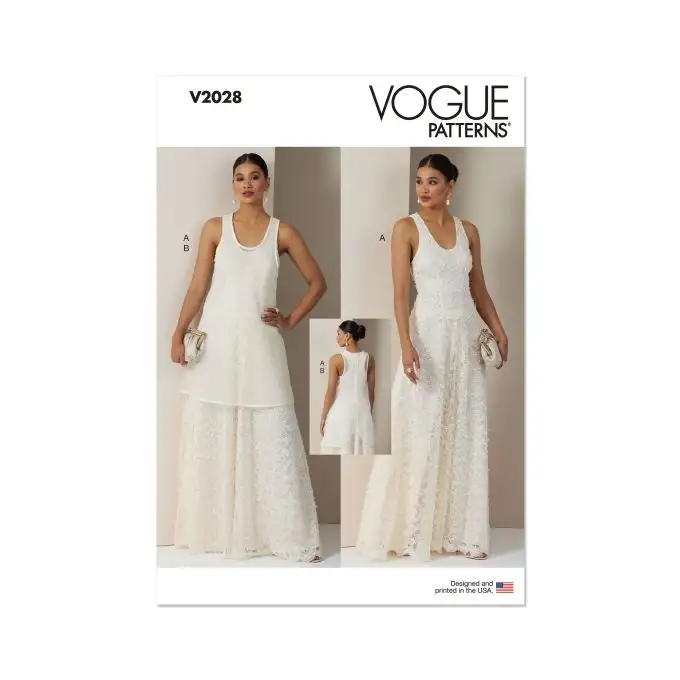 Modello Vogue V2028H5 Donna Abito svasato 34 al 42