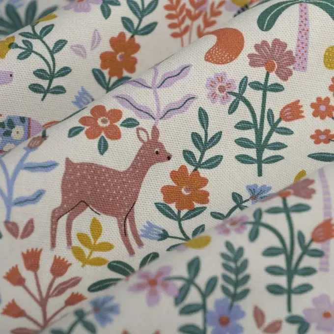 Tessuto bachette Anae unicorno multicolore