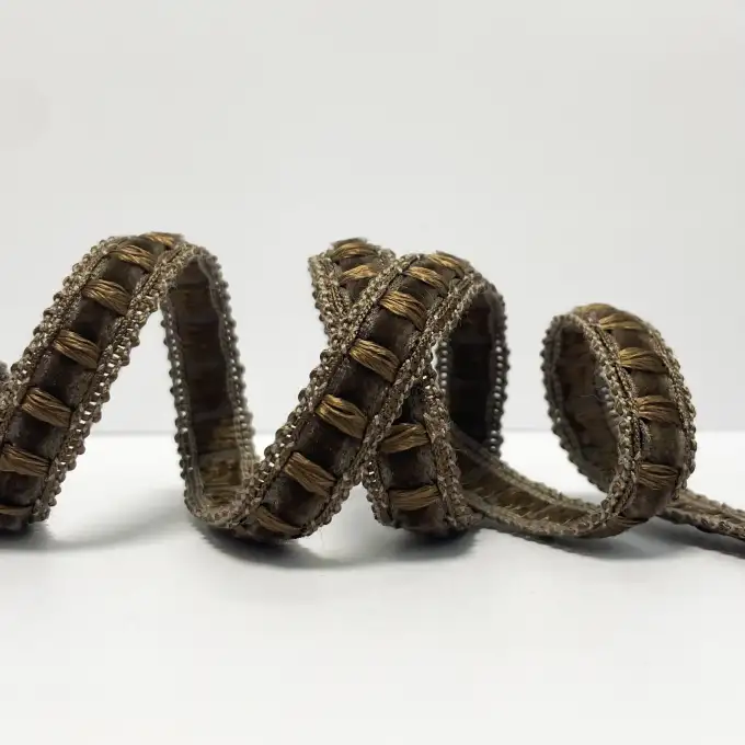 Galone velluto 8mm marrone glacé