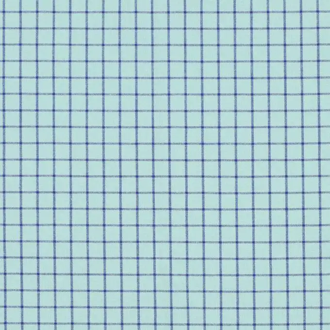 Tessuto cotone quadri scuola blu cielo e blu marino