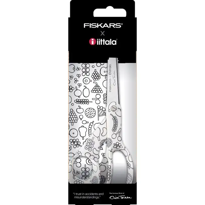 Forbici edizione speciale x Iittala Frutta nero e bianco 21 cm - Fiskars