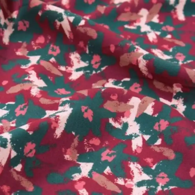 Tessuto viscosa Edel rosso mattone - Eglantine e Zoe