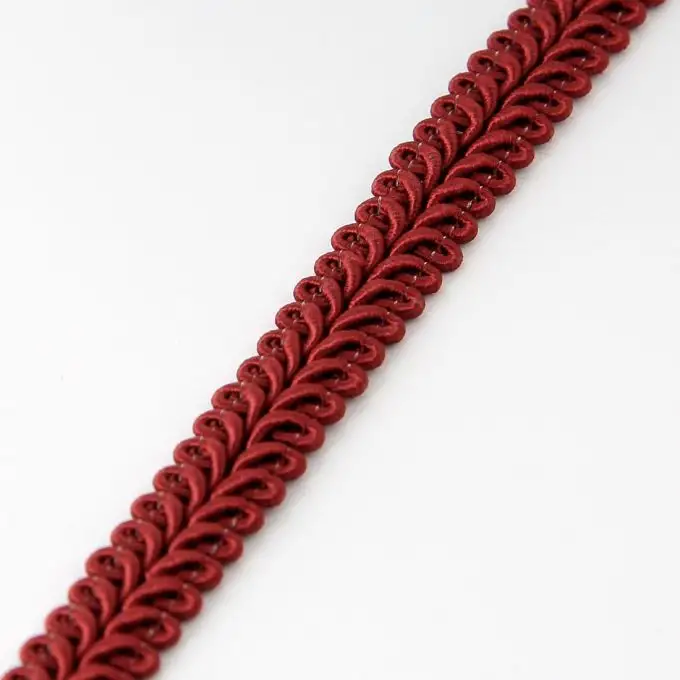 Nastro tradizionale intrecciato 9mm rosso