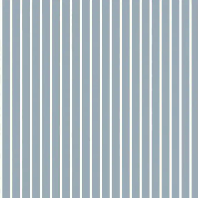 Tessuto popeline cotone righe sottili bianche blu