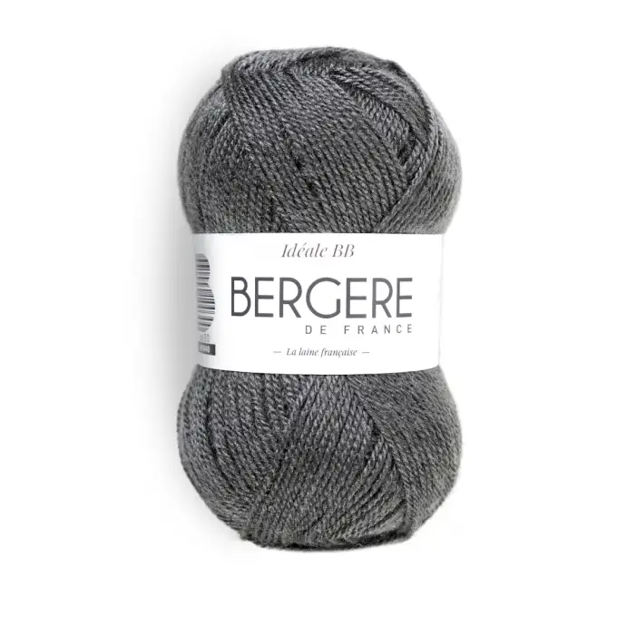 Pelote di lana Bergère de France ideale BB cenere N°11130