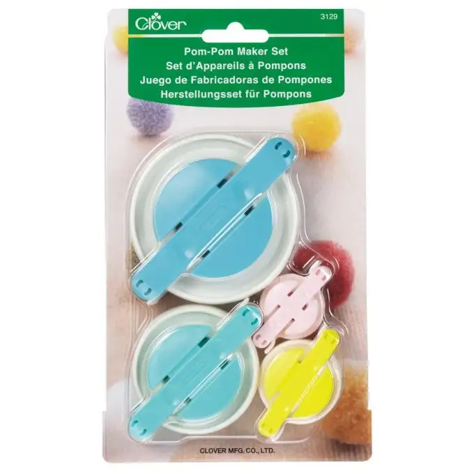 Strumento per la creazione di pompon assortimento x4 - Clover