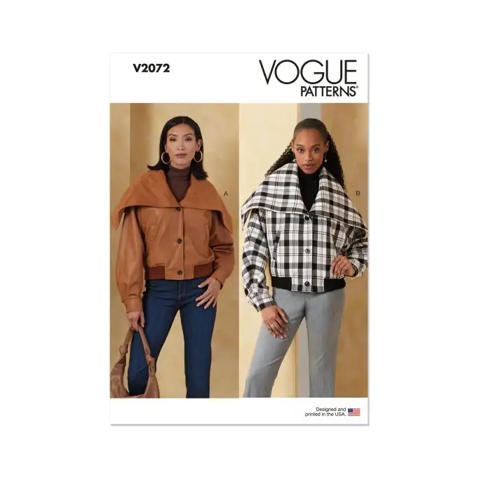 Modello Vogue V2072A Donna Giacca bomber XS a XXL
