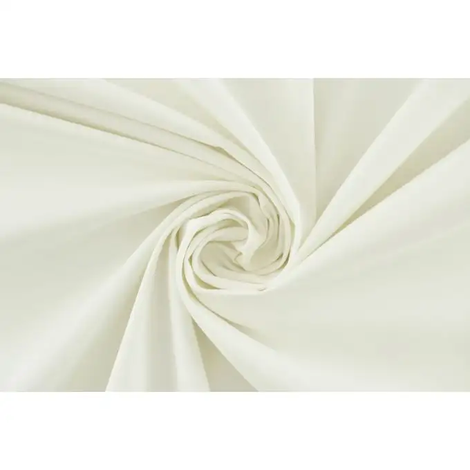 ROTOLO INTERO 37 m Gabardine di cotone bianco panna