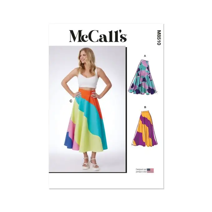 Modello Mc Call's M8510K5 Gonna circolare dalla 40 alla 48