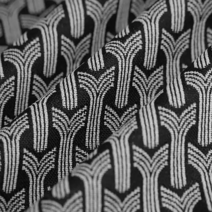 Tessuto jacquard ciondolo nero