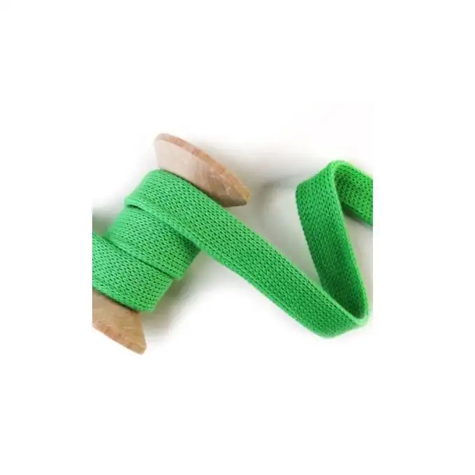 Laccio cotone bio verde vivo 1,2cm - Albstoffe