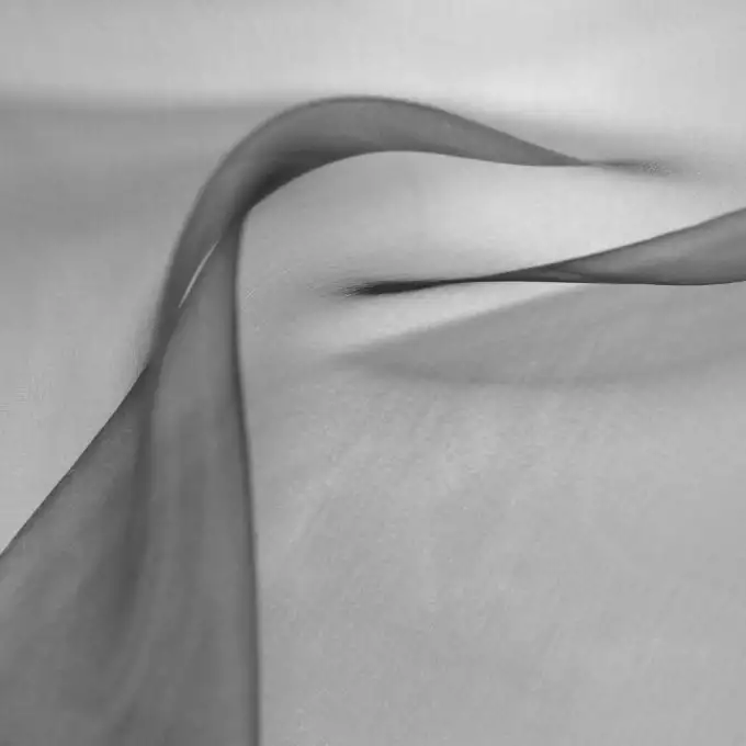 Tessuto organza ignifugo nero 300cm