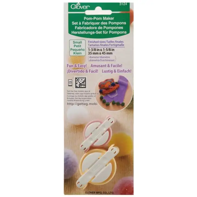 Strumento per realizzare pompon piccolo - Clover