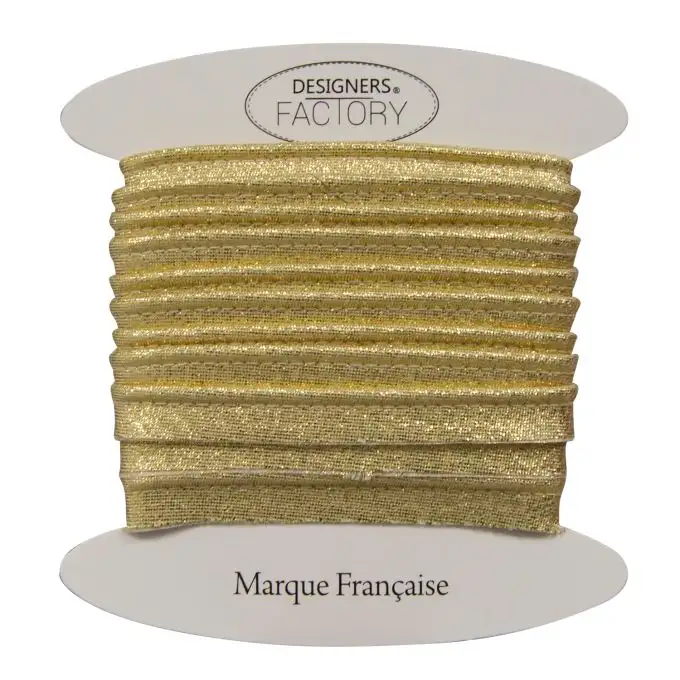 Piping nastro in lurex oro - 10 metri - designers-factory