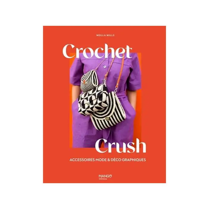 Libro uncinetto crush accessori moda e decorazioni grafiche