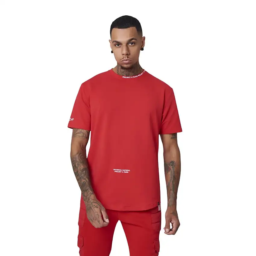 T-shirt morbida con logo ricamato Project X Paris