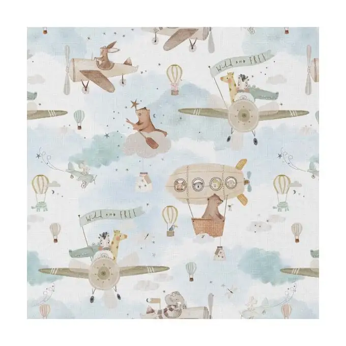 Tessuto cotone bambino digitale aviatori