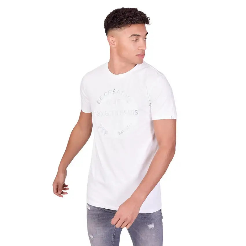 T-shirt con logo iridescente in rilievo Project X Paris