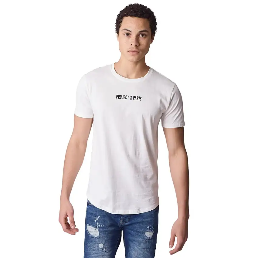 T-shirt di base con logo ricamato Project X Paris