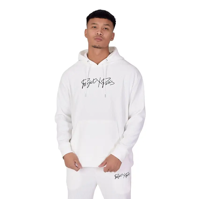 Semplice felpa a coste ricamata Project X Paris