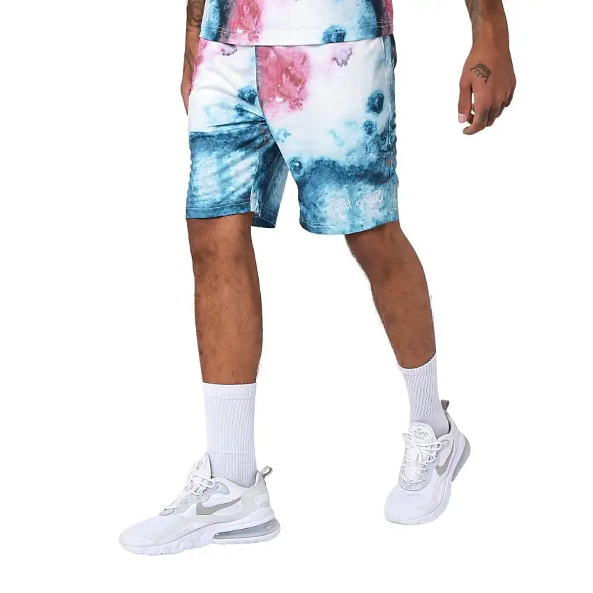 Pantaloncini con ricamo logo di base Project X Paris tie & dye