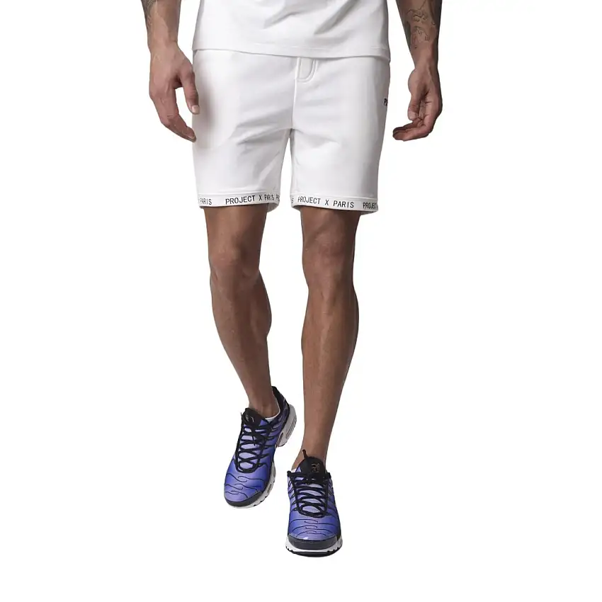 Pantaloncini a carré con messaggio di testo Project X Paris