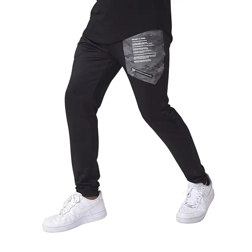 Pantaloni da jogging con inserti militari Project X Paris reflect