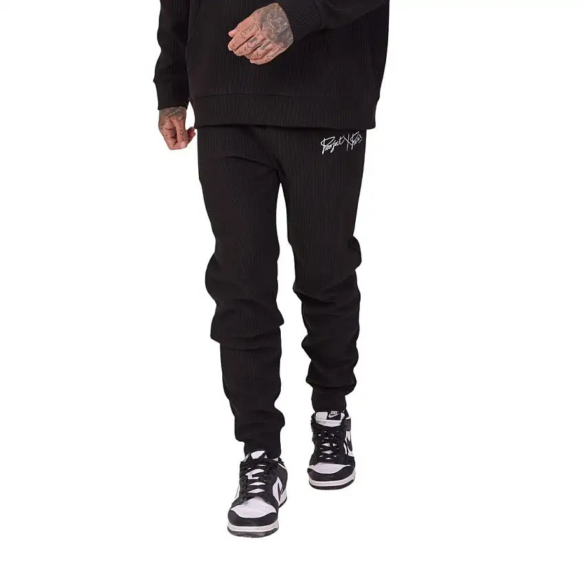 Pantaloni da jogging in velluto a coste con ricamo semplice Project X Paris