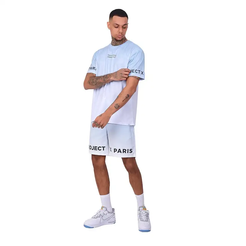 Pantaloncini lavati con materiale riflettente Project X Paris