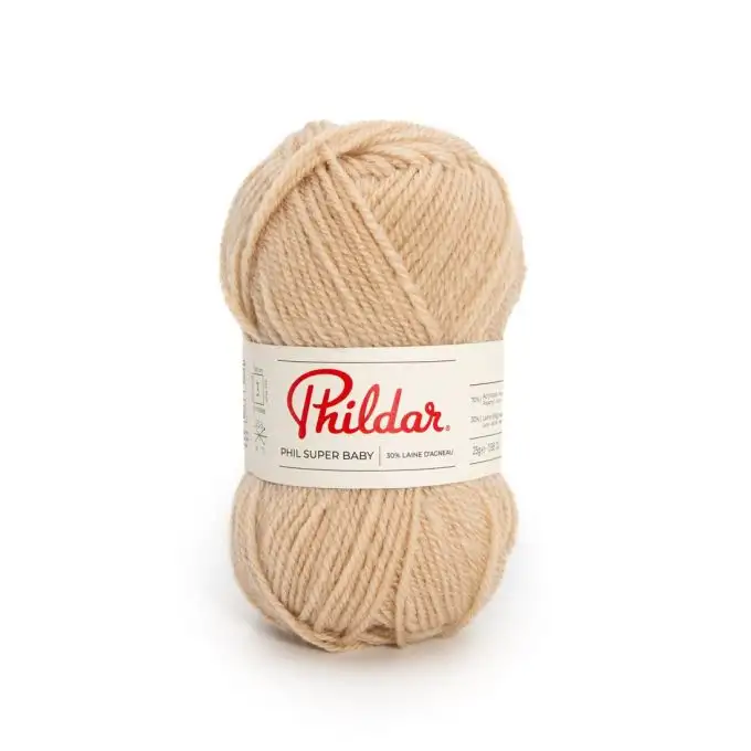 Pelote di filato per maglieria Phildar Superbaby biche
