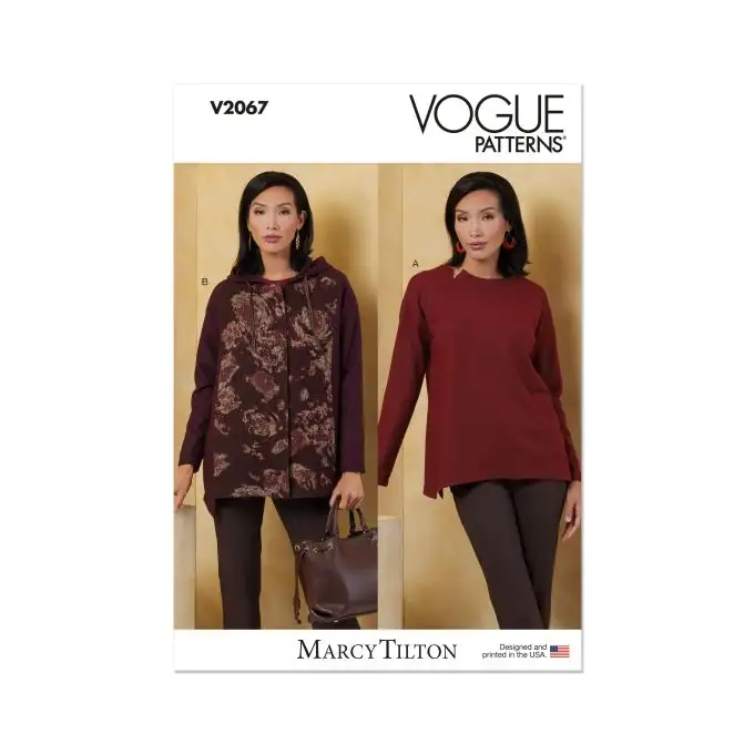Modello Vogue V2067A Donna Top ampio XS a XXL