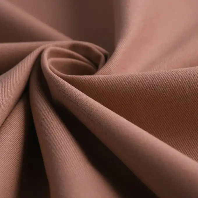 Tessuto twill cotone unito sierra rosa antico