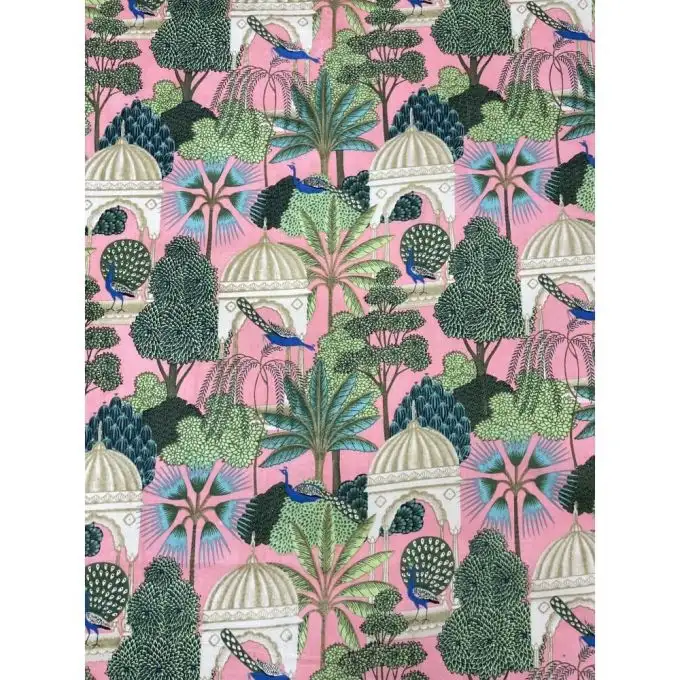 Tessuto indiano Taj Mahal rosa