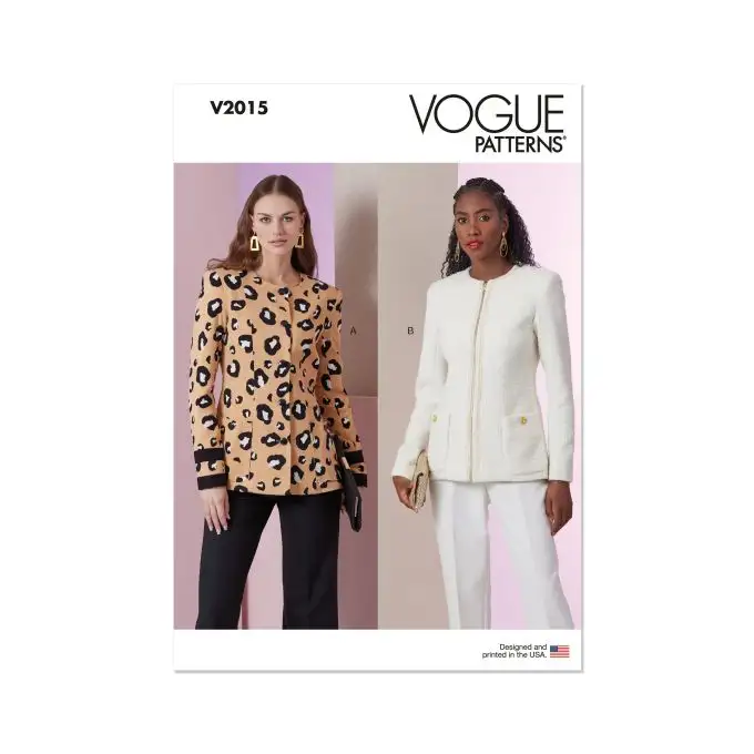 Modello Vogue V2015Y5 Donna Giacca 46 a 54